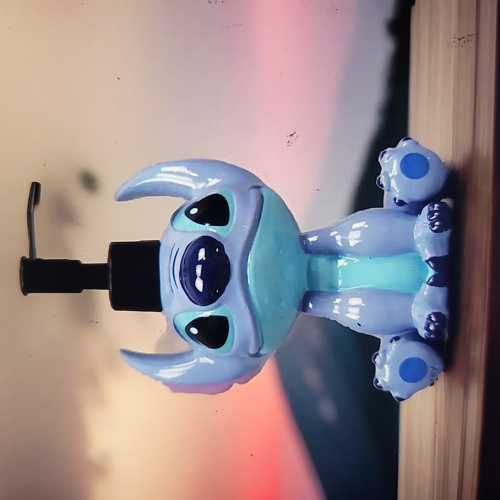 New Adorable Disney Lilo Stitch Bath kitchen Ceramic Soap Lotion Pump Dispenser